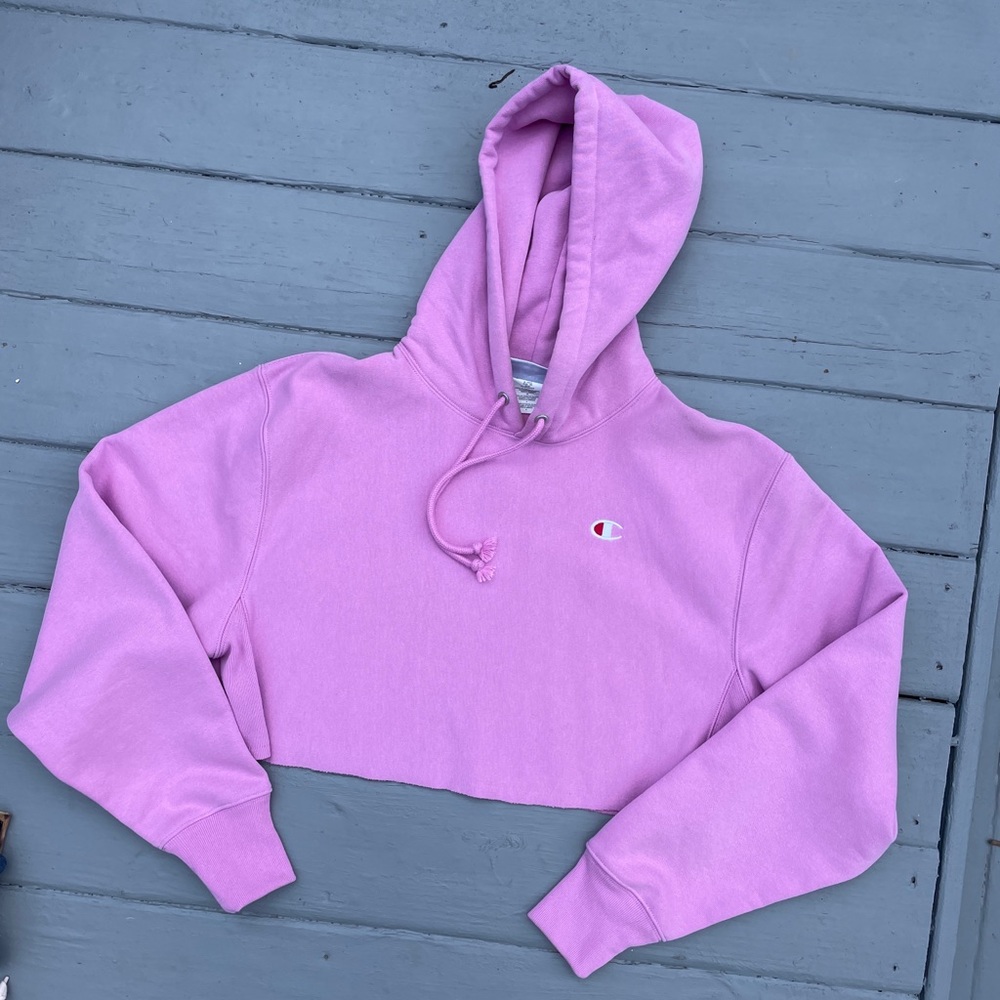 Champion crop hoodie